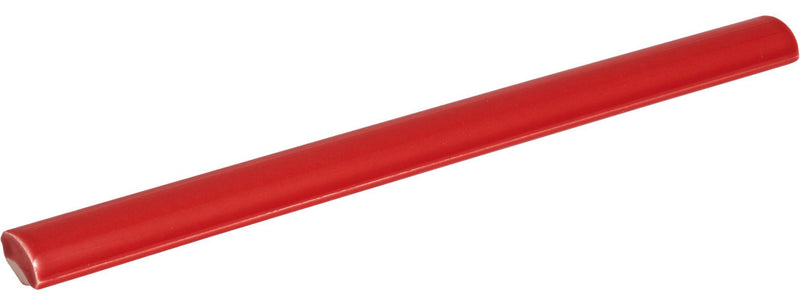 Gioia Rosso Glossy 3/8x8 Porcelain Pencil Bullnose