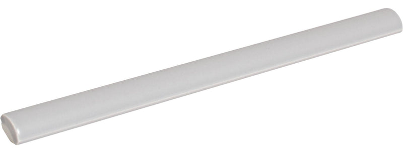 Gioia Steel Glossy 3/8x8 Porcelain Pencil Bullnose