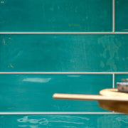 Gioia Turquoise Glossy 4x16 Porcelain  Tile
