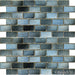 Glasstel Aqua 7/8x1-7/8 Subway Matte, Textured Porcelain  Mosaic