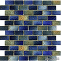 Glasstel Autumn 7/8x1-7/8 Subway Matte, Textured Porcelain  Mosaic