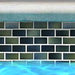 Glasstel Captain Blue 7/8x1-7/8 Subway Matte, Textured Porcelain  Mosaic