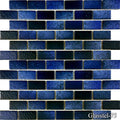 Glasstel Indigo 7/8x1-7/8 Subway Matte Porcelain  Mosaic