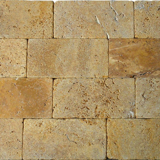 Gold Travertine Tile 3x6 Tumbled