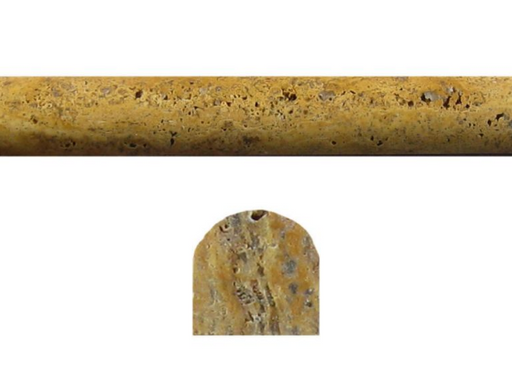 Gold Travertine Trim 12 Honed     Pencil Rail