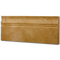 Golden Sienna Travertine Trim 5x12 Honed, Unfilled     Baseboard
