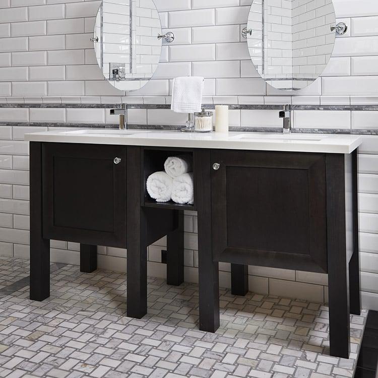 Grigio Basketweave Polished Marble  Mosaic