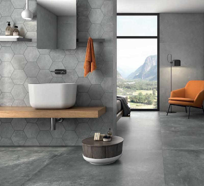 Ground Gris Matte 10x11 Porcelain  Tile