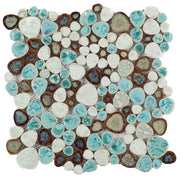 Growing Grass Pebble  Porcelain  Mosaic