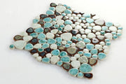 Growing Grass Pebble  Porcelain  Mosaic