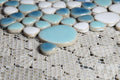 Growing Jewel Iris Pebble  Porcelain  Mosaic
