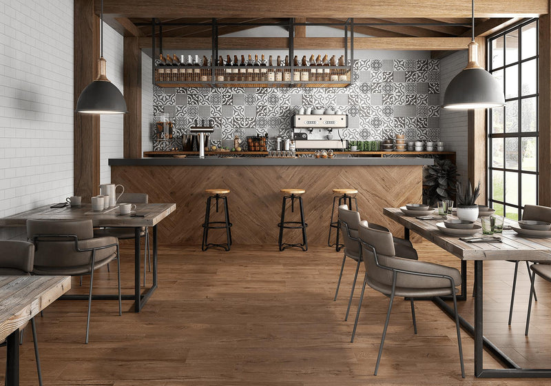 Havana Jazz Cement Matte 8x8 Porcelain  Tile