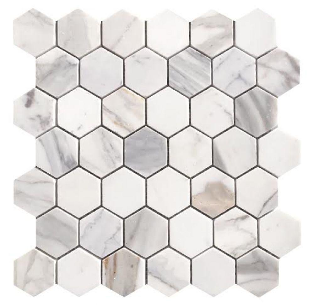 2 X 2 Tile Backsplash White Marble