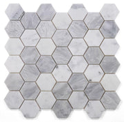 Hexagon City Grey 2x2  Polished Marble  Mosaic