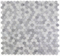 Hexagon City Grey 2x2  Polished Marble  Mosaic