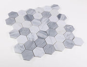 Hexagon Dusk 2x2  Polished Marble  Mosaic