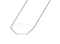 Indo Acacia Whitewash Tempest 96   Solid Hardwood  Quarter Round