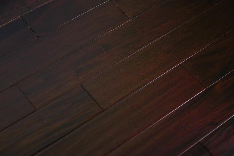 Indo Mahogany Dark Ebony 4-3/4xrl   Solid Hardwood