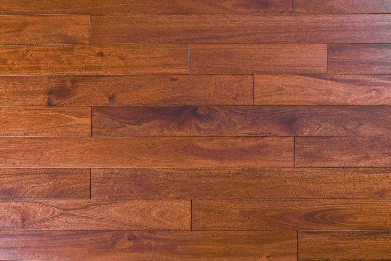 Indo Mahogany Natural Santos 96   Solid Hardwood  Flush Stair Nose