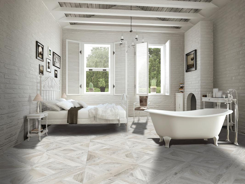 Intarsio Bianco 24x24 Porcelain  Tile