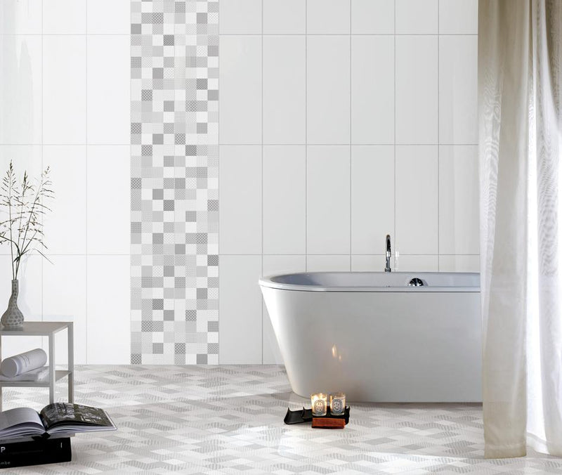 Iris Bianco Glossy 8x20 Ceramic  Tile