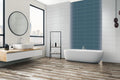Iris Blu Royal Glossy 8x20 Ceramic  Tile