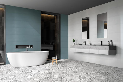 Iris Piombo Glossy 8x20 Ceramic  Tile