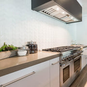 Islandia Aruba Chevron Glossy, Matte Glass  Mosaic