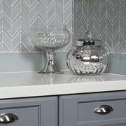 Islandia Barbados Chevron Glossy, Matte Glass  Mosaic