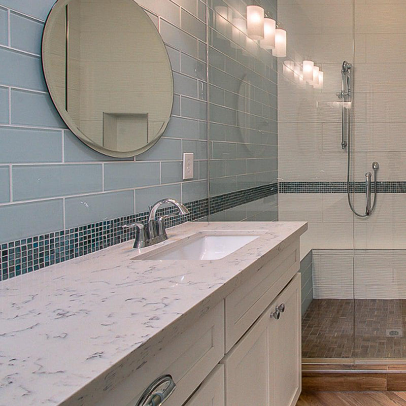 Islandia Barbados Glossy 4x12 Glass  Tile