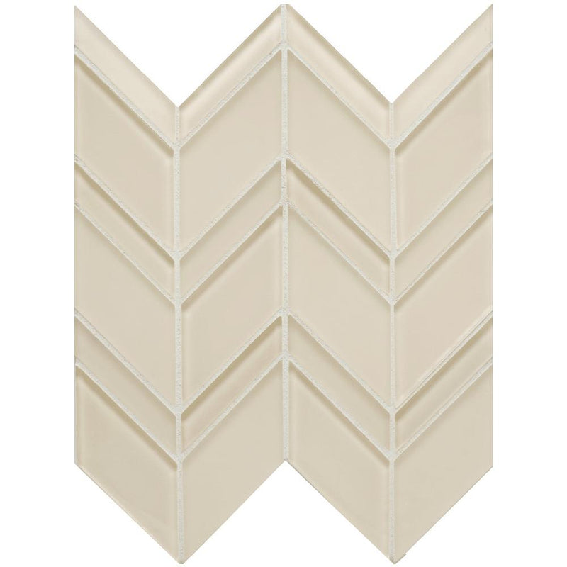 Islandia Lanai Chevron Glossy, Matte Glass  Mosaic