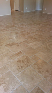 Ivory Beige Travertine Tile Pattern Brushed Rectified