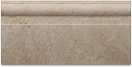 Ivory Beige Travertine Trim 6x18 Honed     Baseboard