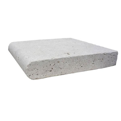 Ivory Travertine Coping 12x12  Bullnose  5 cm