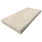 Ivory Travertine Coping 12x24  Bullnose  5 cm