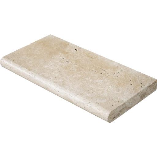 Ivory Travertine Coping 12x24  Eased  5 cm