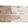 Ivory Travertine Ledger Corner 6x24 Splitface