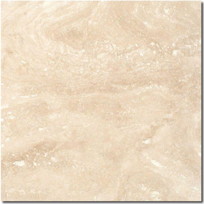 Ivory Travertine Tile 18x18 Honed, Filled