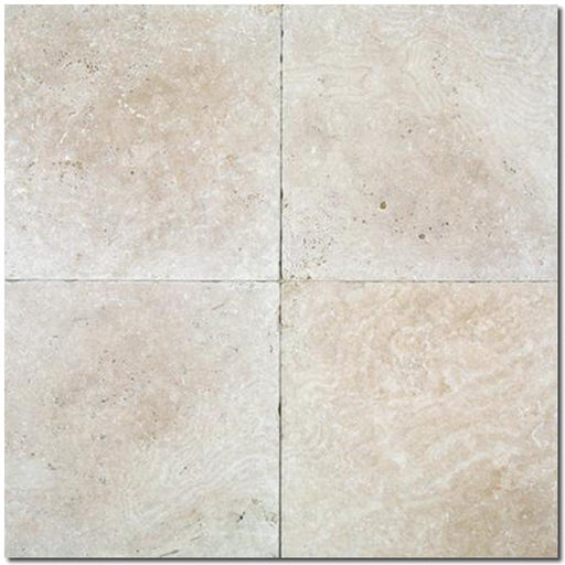 Ivory Travertine Tile 24x24 Tumbled