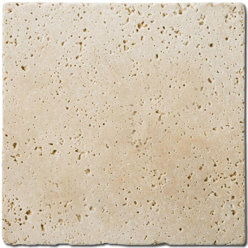 Ivory Travertine Tile 4x4 Tumbled