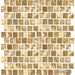 Joya Gold 1x1 Square Textured, Lappato Porcelain  Mosaic
