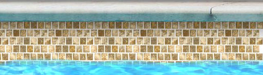 Joya Gold 1x1 Square Textured, Lappato Porcelain  Mosaic