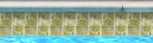 Joya Gold 3x3 Square Textured, Lappato Porcelain  Mosaic