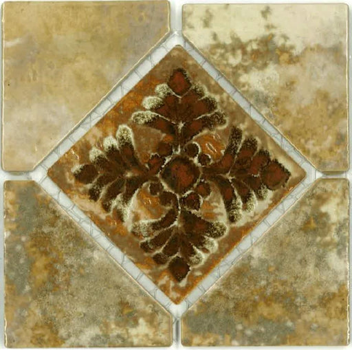 Joya Gold Akron 6x6  Textured, Lappato Porcelain  Mosaic