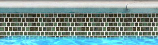 Joya Verde 1x1 Square Textured, Lappato Porcelain  Mosaic