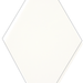 Jumbo Hex Cotton Glossy 4-3/4x6 Ceramic  Tile