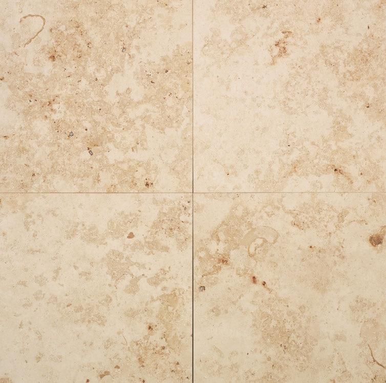 Jurastone Beige Limestone Tile 12x12 Honed   3/8 inch