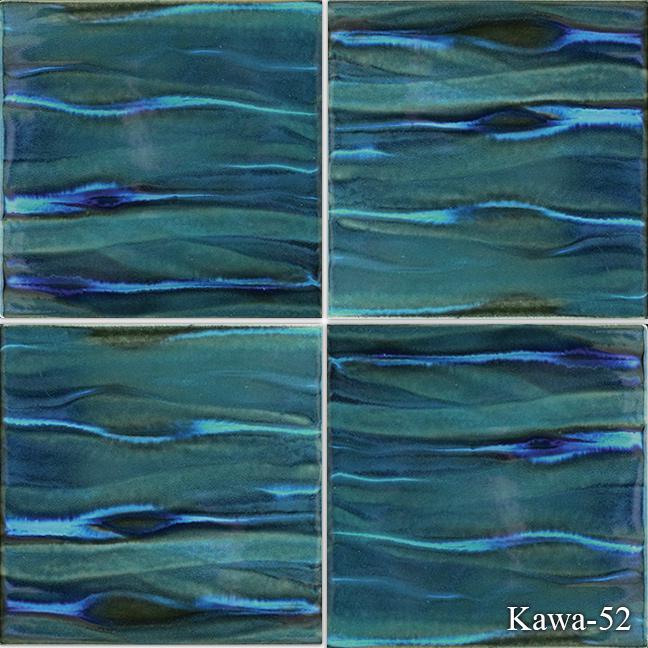 Kawa Aqua Jade Textured, Lappato 1x1 Porcelain Beak