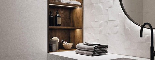 Kone Glacier Deco Matte, Textured 12x36 Ceramic  Tile