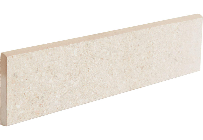 Konkrete Beige Matte 3x12 Porcelain Surface Bullnose